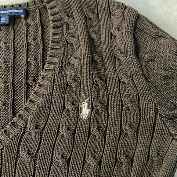 Ralph Loren Sport Sweater Brown Large - Picture 2 of 5